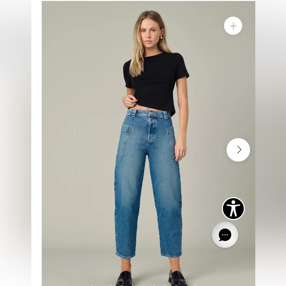 Joe's Jeans The Phoebe Patch Pocket Barrel Jeans